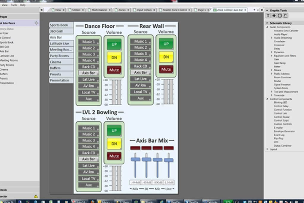 QSYS graphical user interface screenshot