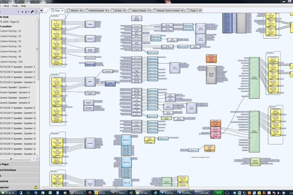 Photo of QSYS DSP layout